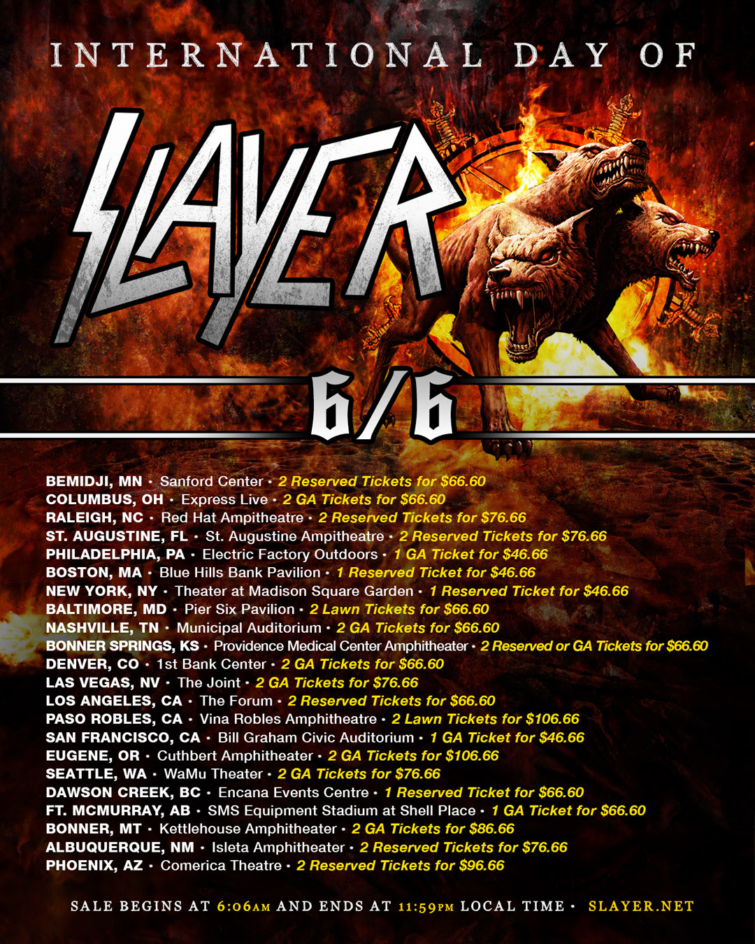 Slayer Tour Dates 2024 Get Ready for the Final Chapter Free