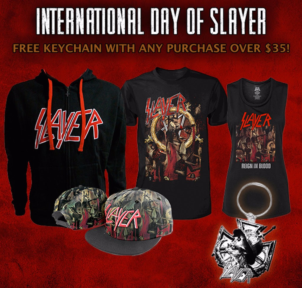 International Day of Slayer Sale on Slayer Merch and Music
